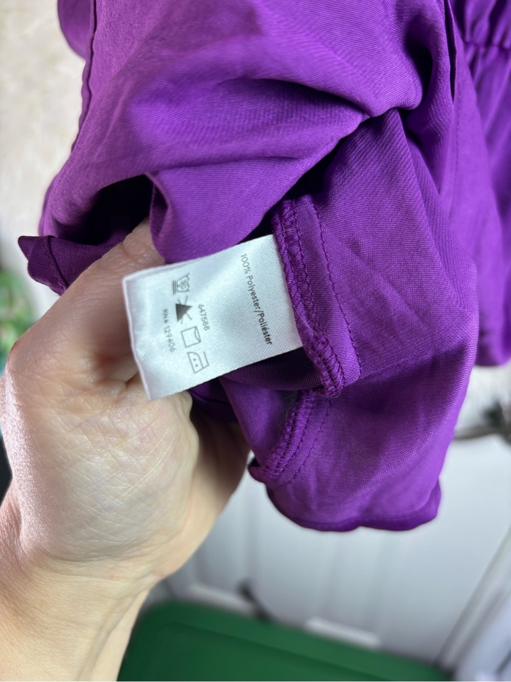 VENUS Vibrant Purple Cold-Shoulder Peplum Tunic - Picture 14 of 15